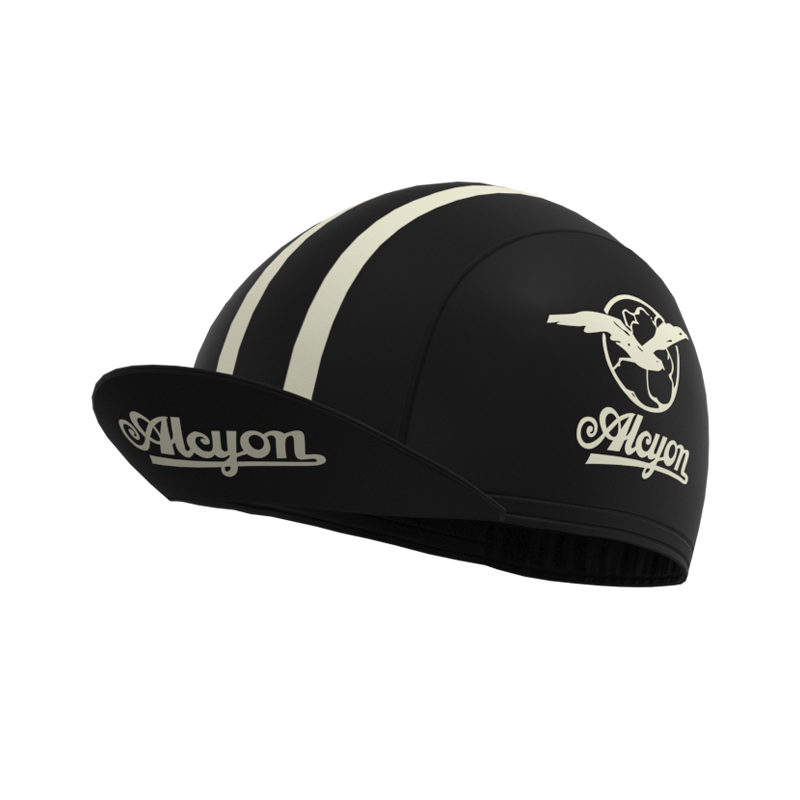 Paris Roubaix Black Retro Cycling Cap