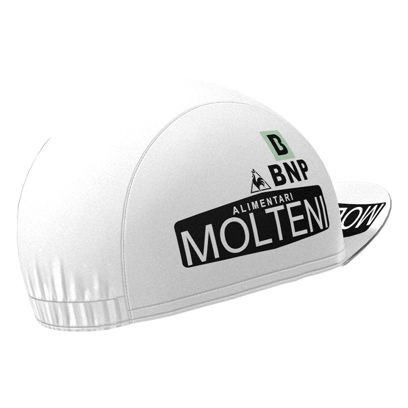 Molteni White Retro Cycling Cap