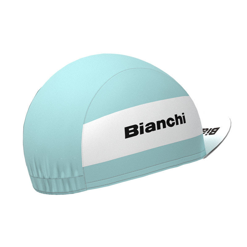 Bianchi Grey Green Retro Cycling Cap