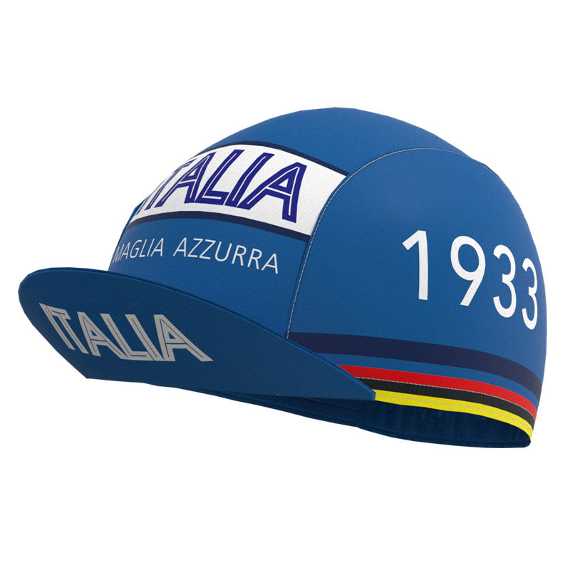 Maglia Azzurra Italia Retro Cycling Cap